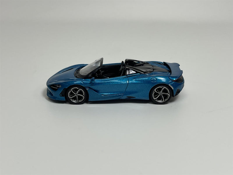 McLaren 750S Spider Belize Blue LHD 1:64 Scale Mini GT MGT00812L