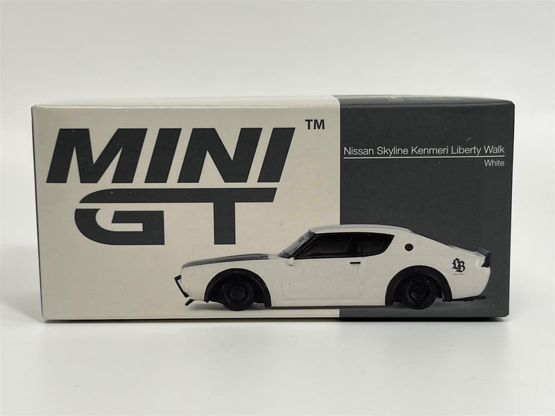 Nissan Skyline Kenmeri Liberty Walk White 1:64 Mini GT MGT00702R