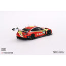 a red and yellow race car