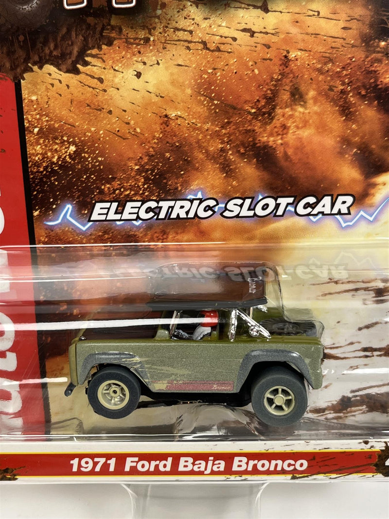 1971 Ford Baja Bronco Green X Traction Off Road HO Scale Auto World SC375-4