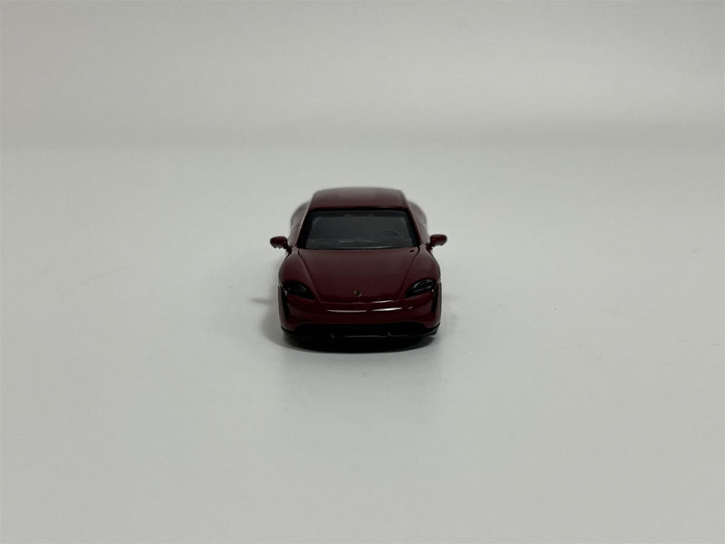 Porsche Taycan Turbo S 2019 Dark Red 1:87 Minichamps 870068404