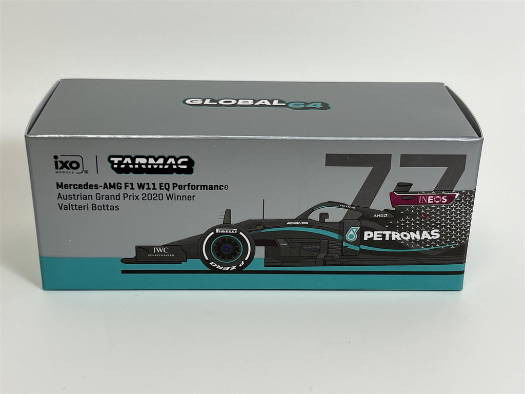 Valtteri Bottas #77 Austrian GP 2020 Winner Mercedes F1 W11 1:64 Tarmac  Works IXO Models T64GF036VB1