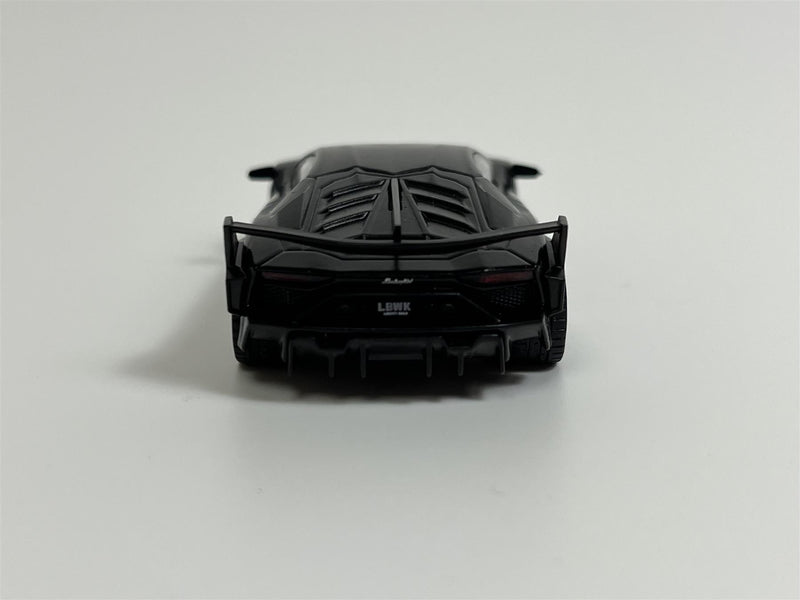LB Silhouette Works Lamborghini Aventador GT EVO Matte Black LHD 1:64 Mini GT MGT00502L