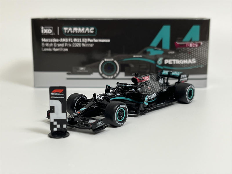 Lewis Hamilton Mercedes AMG F1 W11 EQ Performance British Grand Prix 2020 Winner 1:64 Tarmac T64GF036LH4