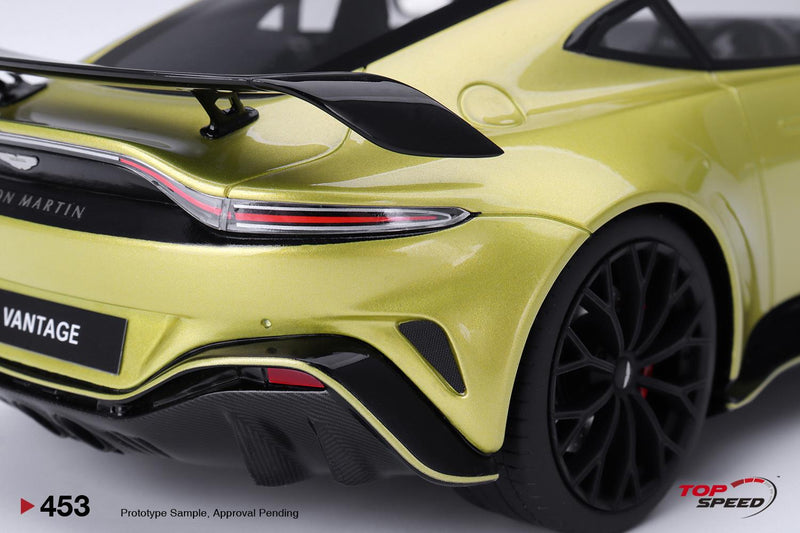 Aston Martin V12 Vantage Cosmopolitian Yellow 1:18 Scale TSM TS0453