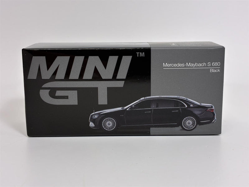 Mercedes Maybach S 680 Black RHD 1:64 Scale Mini GT MGT00977R