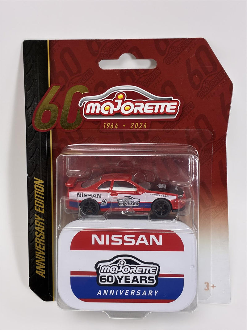 Nissan Skyline GT-R Red 1:64 Scale Majorette 60 Years Anniversary Edition 212054102