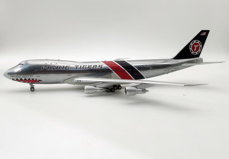 N800FT Flying Tigers 747-123F Polished 1:200 Inflight200 IF741FTSM-P