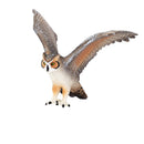 Green Horned Owl Bird Toy Figure 9 cm Length Approx Mojo Fun 387284