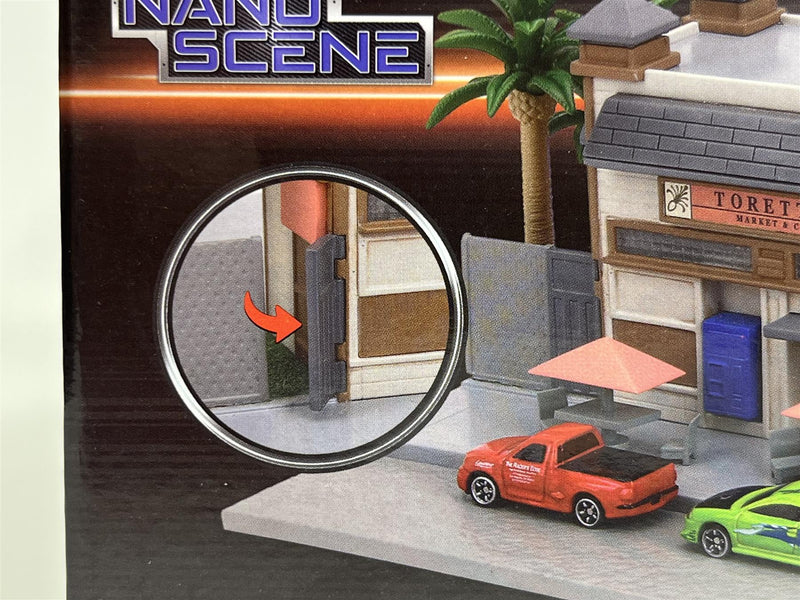 Fast and Furious Dom Toretto's Market and Cafe Diorama Nano Scene Jada 34914