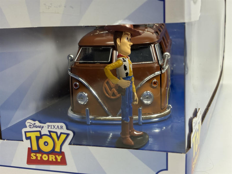 Toy Story Woody Figure and Volkswagen T1 Bus 1:24 Jada 253155000