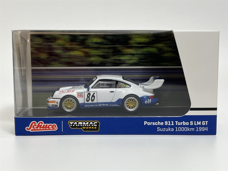 Porsche 911 Turbo S LM GT Suzuka 1000 km 1994 1:64 Scale Tarmac Works T64S00994SU