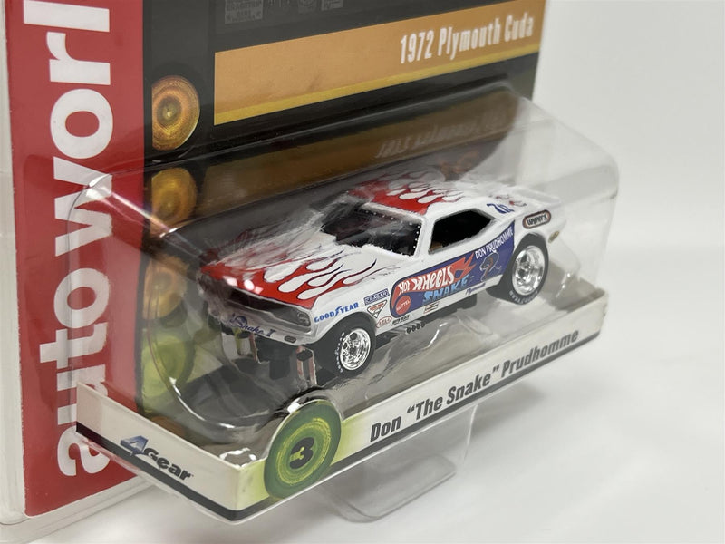 1972 Plymouth Cuda Don The Snake Prudhomme HO Scale Auto World SC376-3