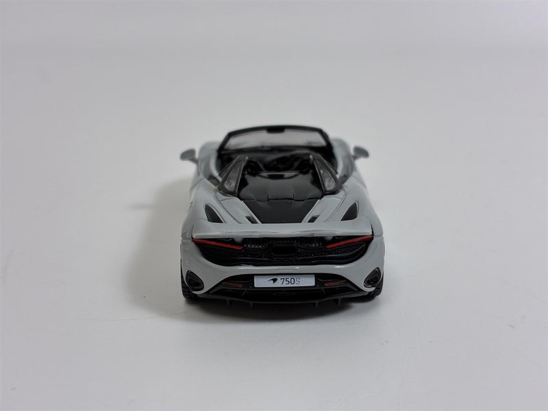 McLaren 750S Spider Cirrus Grey RHD 1:64 Scale Mini GT MGT00973R