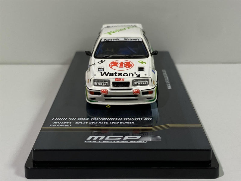 Ford Sierra RS500 Cosworth Watsons T Harvey Macau Guia 1:64 Inno 64 IN64RS500MGP21WS