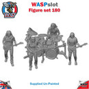 Trackside Unpainted Figures Scenery Display 4 x Rock Band with Instruments Set 180 New 1:32 Scale Wasp