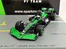 Formula 1 Stake Kick Team Set of 2 Cars Bottas and Guanyu C44 2024 1:64 Scale Spark Y417