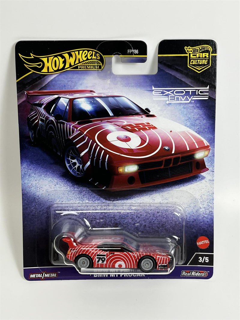 BMW M1 Procar Hot Wheels Exotic Envy Real Riders 1:64 HKC79