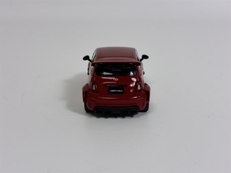 LB Works Abas Works Abarth 595 Red LHD 1:64 Scale Mini GT MGT00963L