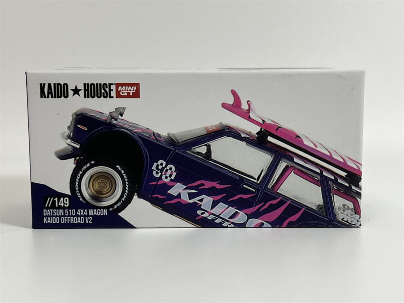 Datsun 510 4X4 Wagon Kaido Offroad V2 1:64 Scale Mini GT KHMG149