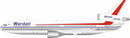 Wardair Canada McDonnell Douglas DC-10-30 C-GXRB Polished With Stand 1:200 Scale Inflight200 IF103WD0825P