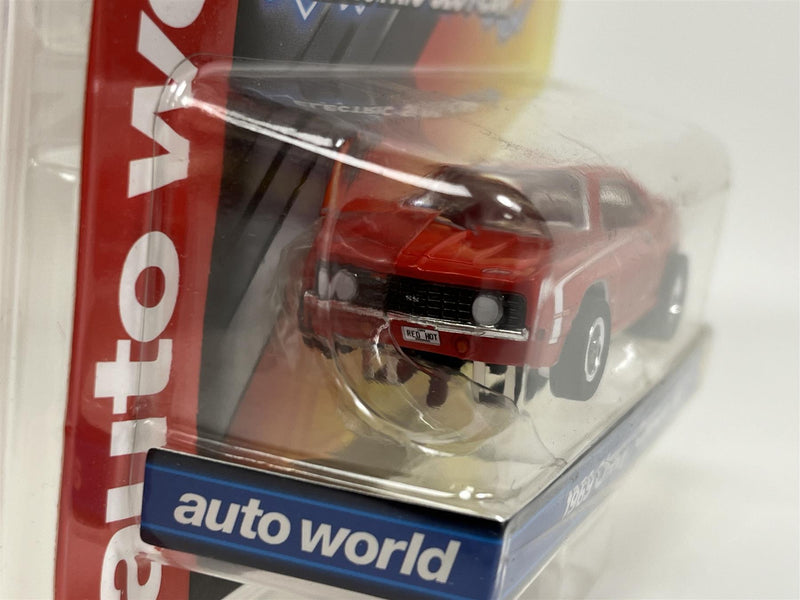 1969 Chevy Camaro SS Red HO Scale Slot Car X Traction Auto World SC373-2