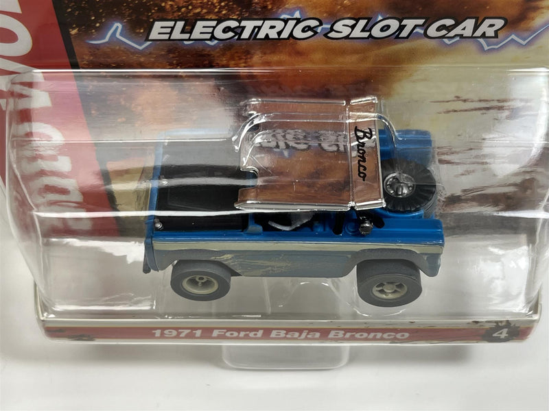 1971 Ford Baja Bronco Blue X Traction Off Road HO Scale Auto World SC375-4