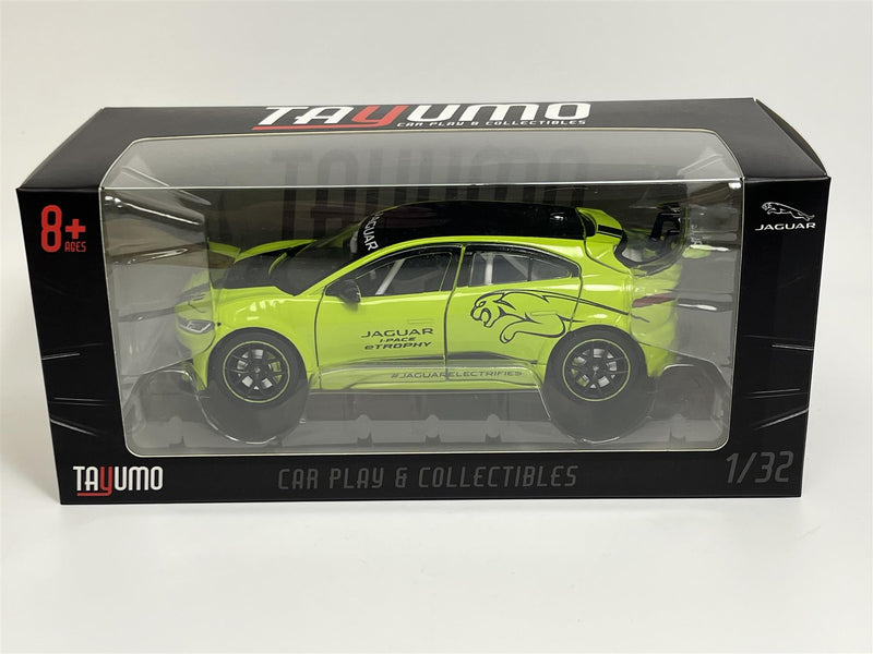 Jaguar I pace e Trophy Light & Sound Green LHD 1:32 Scale Tayumo 32110013