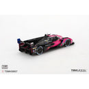 a pink and black race car