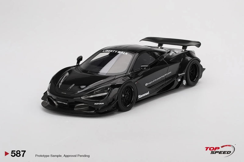 McLaren 720S LB Works Black Tas 2024 1:18 Scale Topspeed TS0587