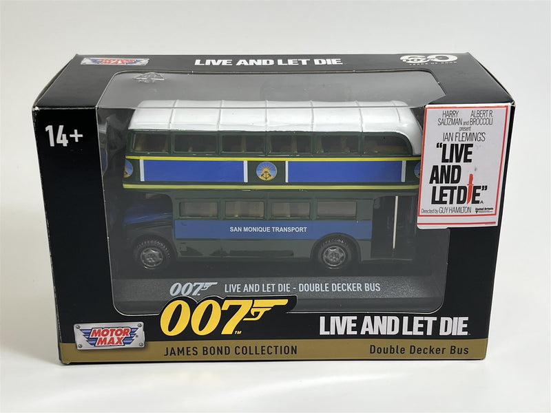007 James Bond Live And Let Die 5 Inch Double Decker Bus Motormax 79846