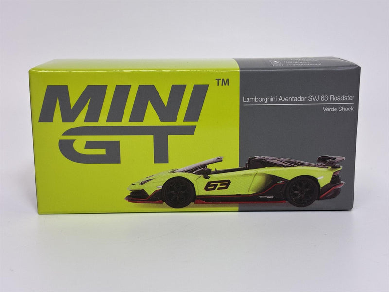 Lamborghini Aventador SVJ 63 Roadster Verde Shock LHD 1:64 Mini GT MGT00887L