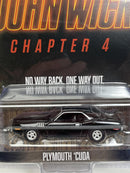 John Wick Chapter 4 Plymouth Cuda 1:64 Scale Greenlight 62020F