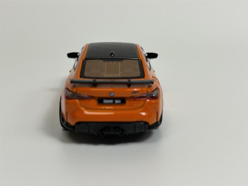 BMW M4 M-Performance G82 Fire Orange RHD 1:64 Scale Mini GT MGT00526R