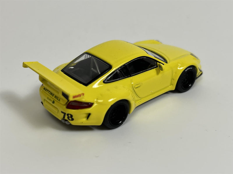 Porsche RWB 997 Notting Hill Yellow 1:64 Scale Pop Race PR640014