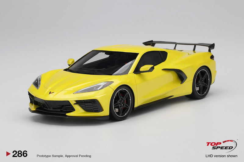 Chevrolet Corvette Stringray 2020 Accelerate Yellow Metalliic 1:18 TSM TS0286