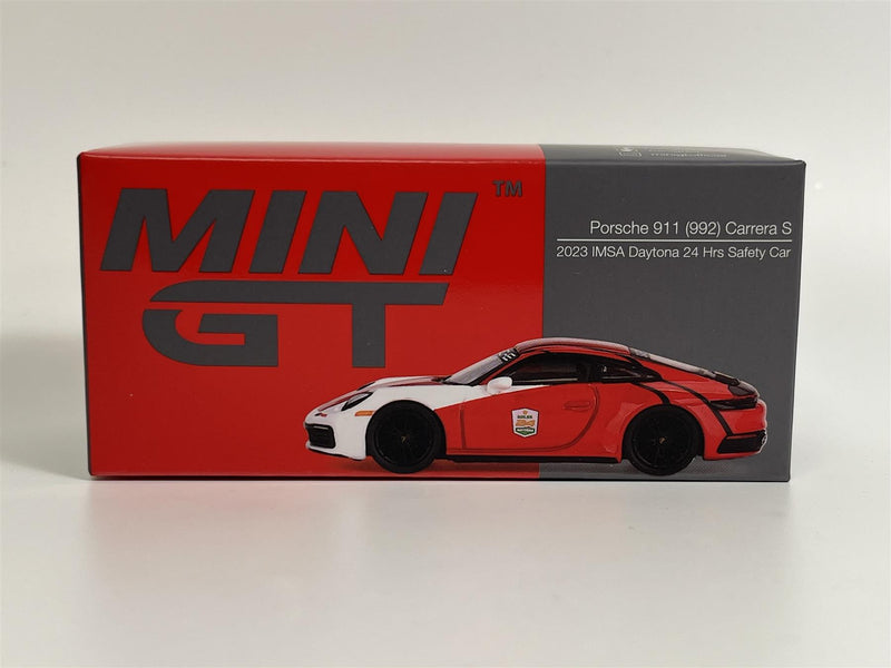 Porsche 911 (992) Carrera S Safety Car 2023 IMSA Daytona 24 Hrs 1:64 Mini GT MGT0699L