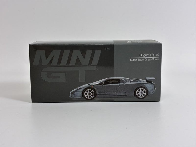 Bugatti EB110 Super Sport Grigio Scuro LHD 1:64 Scale Mini GT MGT01002L