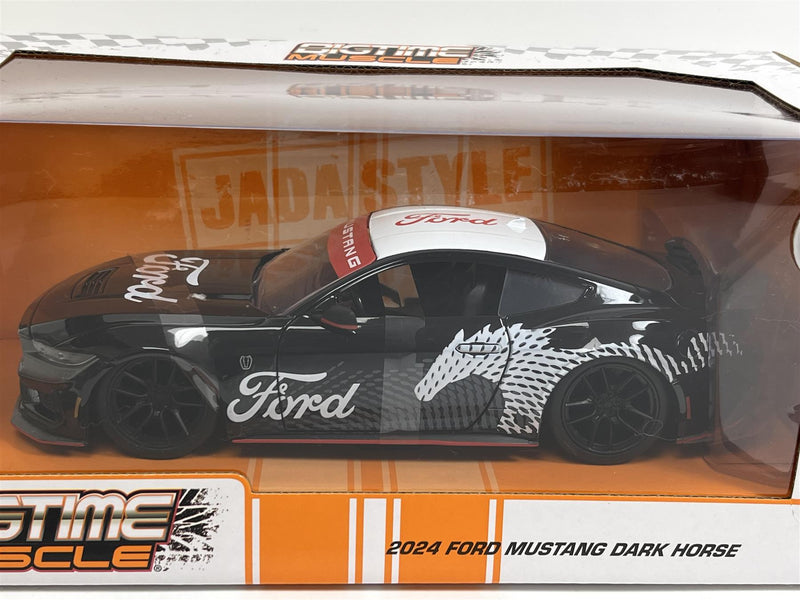 Ford Mustang Dark Horse 2024 Black Big Time Muscle 1:24 Scale Jada 35418