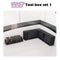 Slot Car Garage Pit Scenery - Tool Set 5 Piece Black 1:32 Scale