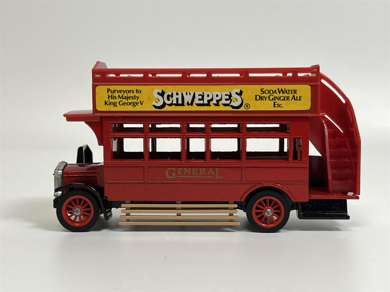 1922 AEC S Type Omnibus Schweppes Models Of Yesteryear Matchbox Y23D S4