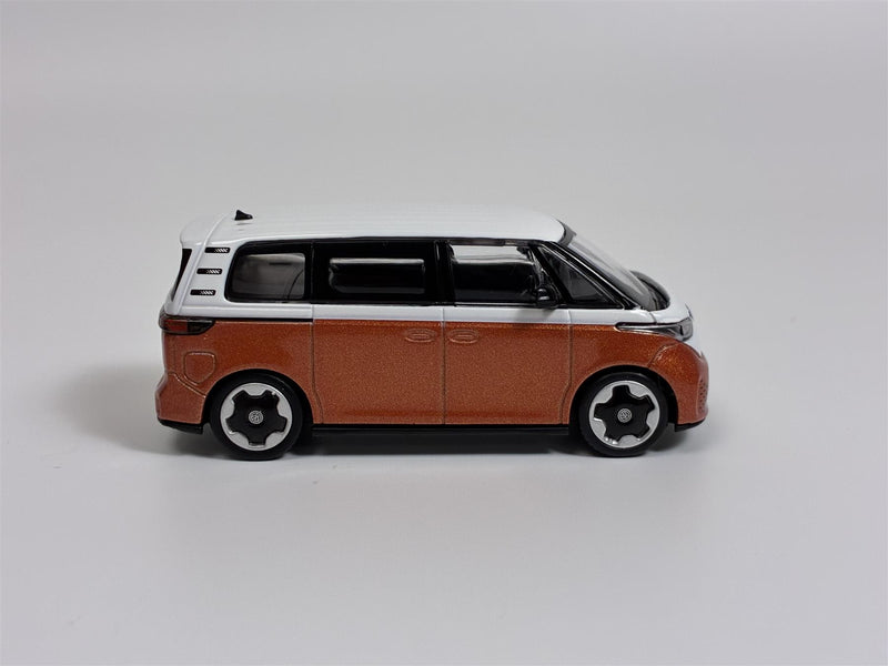 Volkswagen VW ID Buzz Candy White and Energetic Orange RHD 1:64 Mini GT MGT01061R