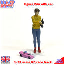 RC On Road Track, Drivers Platform, Figures and Cars 1:32 Scale WASP