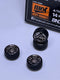 BNDS Custom Wheel Parts Wheel and Tyre Set Flat Black Chrome 1:64 MOT Hobby BC26405BC