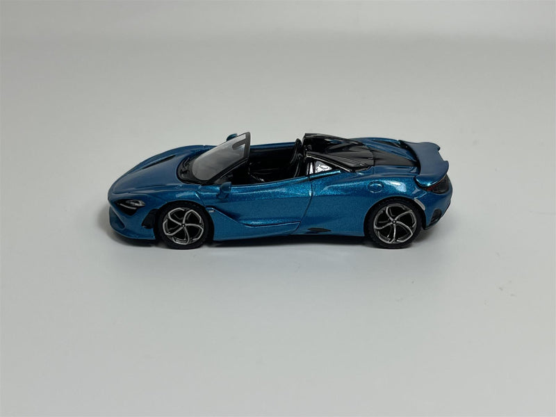 McLaren 750S Spider Belize Blue RHD 1:64 Scale Mini GT MGT00812R