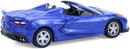 a blue toy car with its doors open