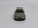 Nissan Skyline GT-R R34 V-Spec II Nur Millenium Jade RHD 1:64 Mini GT MGT01003R