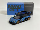 Lamborghini Aventador SVJ 63 Blu Aegir RHD 1:64 Scale Mini GT MGT00784R