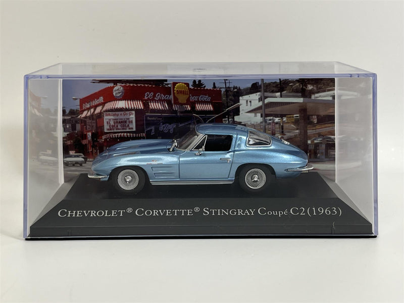 Chevrolet Corvette Stingray Coupe C2 1963 Blue 1:43 American Car Collection MAG PPG2