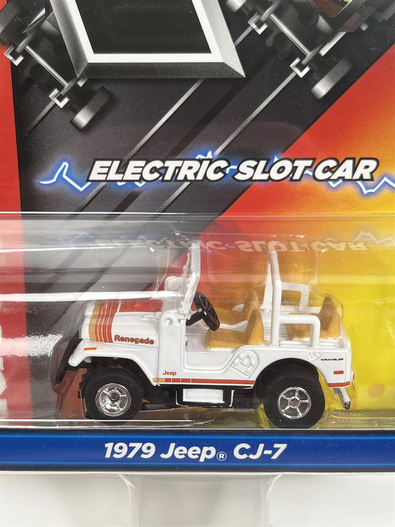 1979 Jeep CJ-7 White HO Scale Slot Car X Traction Auto World SC368-4